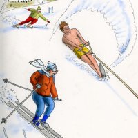 Странный лыжник