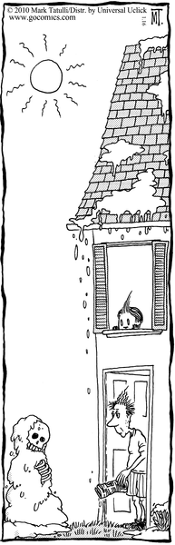 Карикатура Снеговик-2