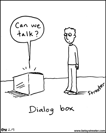 Карикатура Dialog box