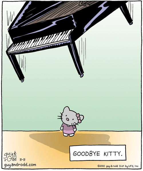 Карикатура Hello Kitty