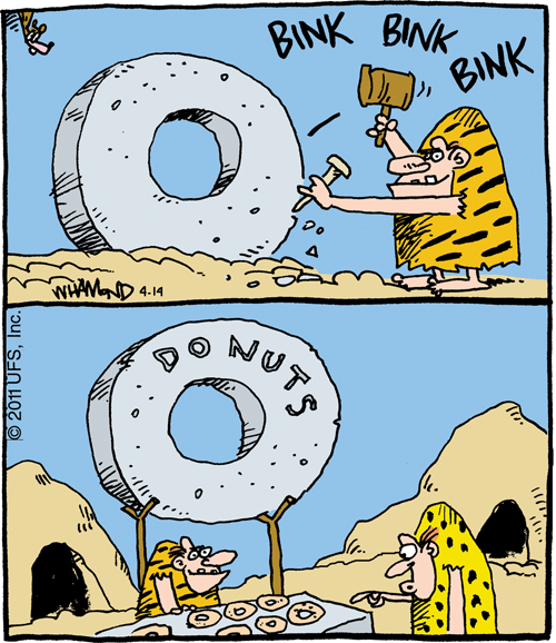 Карикатура Пончики