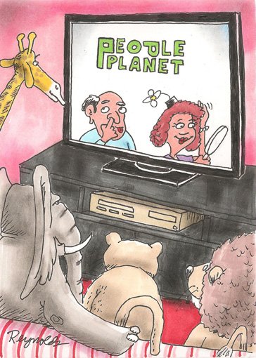 Карикатура Animal planet