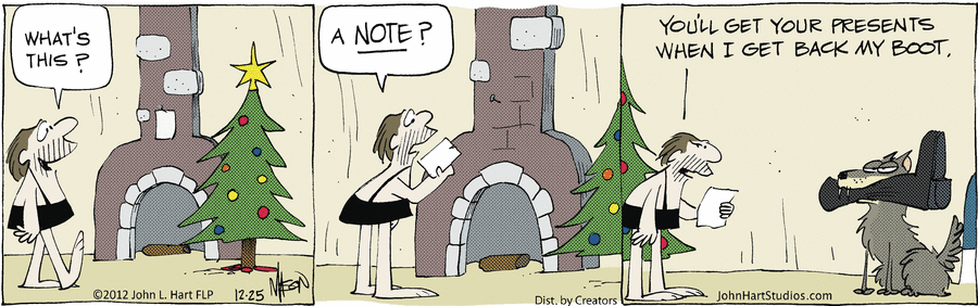 Карикатура Тайный Санта