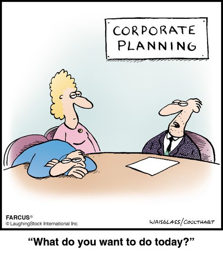 Карикатура Корпоративное планирование