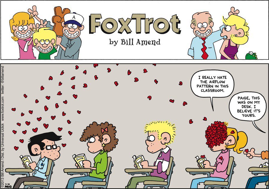 Карикатура День Святого Валентина