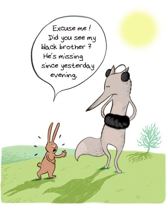 Карикатура Пропавший заяц