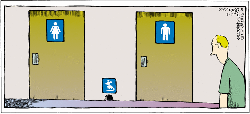 Карикатура Туалет
