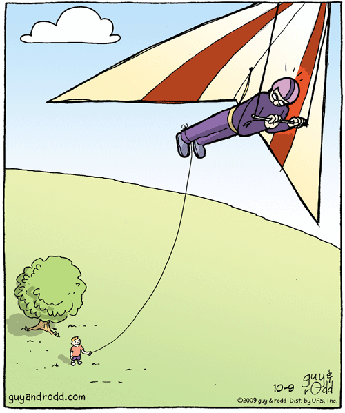 Карикатура Воздушный змей