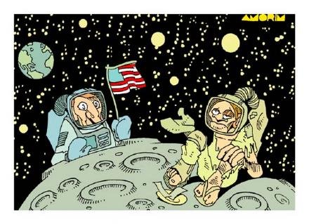 Карикатура На Луне