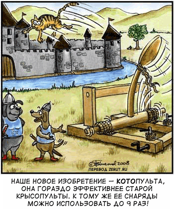 Карикатура Котопульта