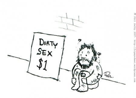 Карикатура Грязный секс